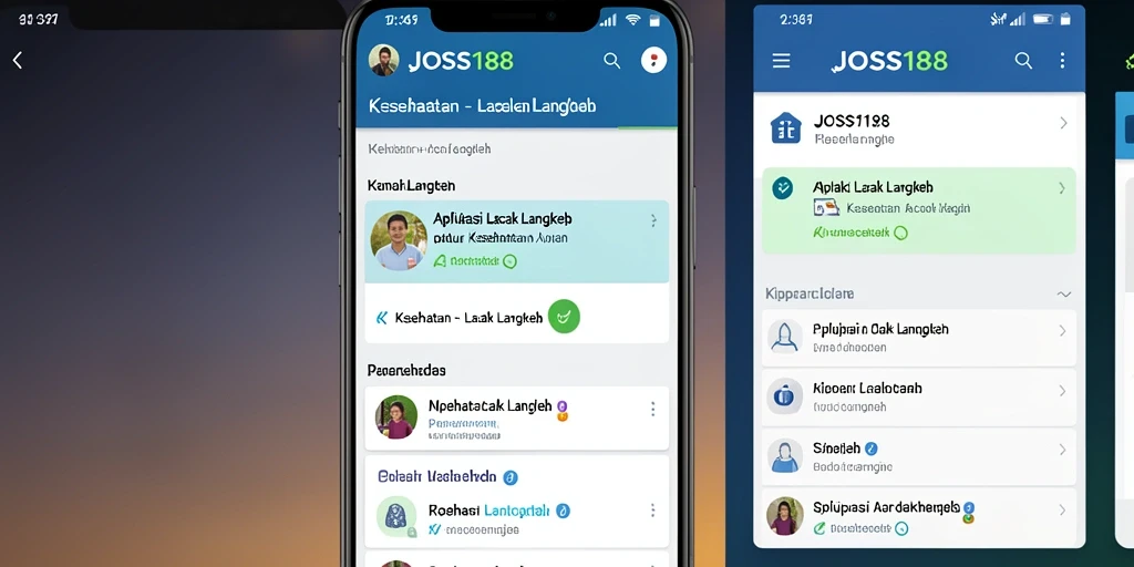 Antarmuka JOSS188 menampilkan statistik langkah dengan jelas dan menarik.