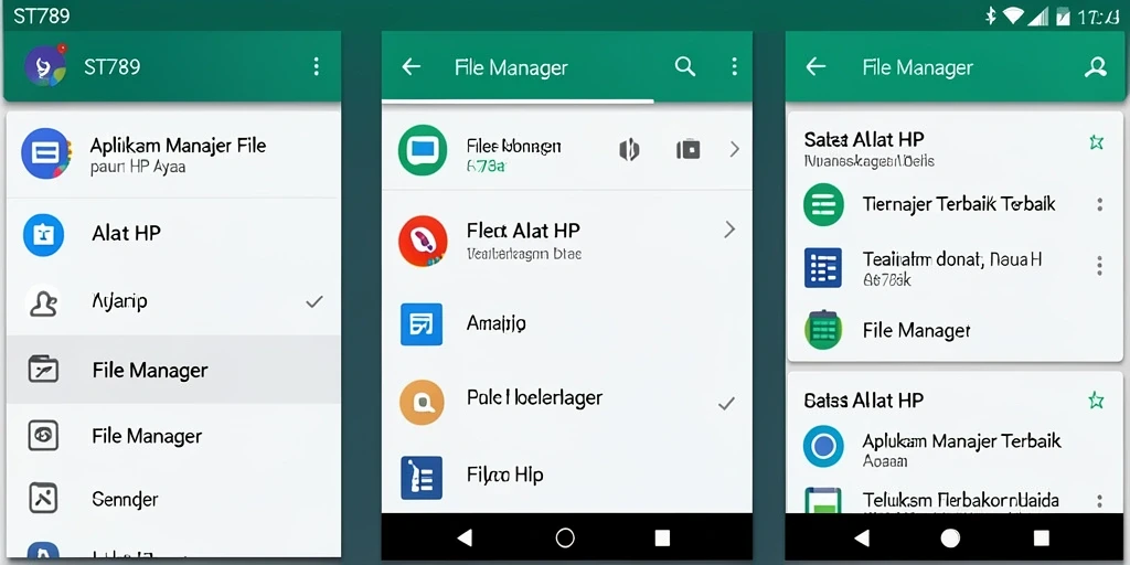Tampilan antarmuka ST789 dengan fitur manajemen file yang efisien.